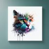abstract cat art
