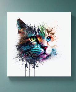 abstract cat art