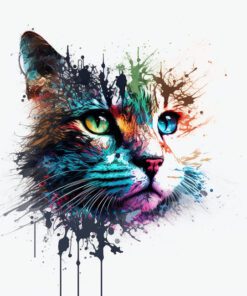 abstract cat art