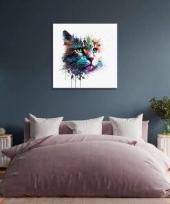abstract cat art