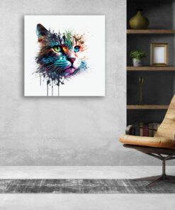 abstract cat art