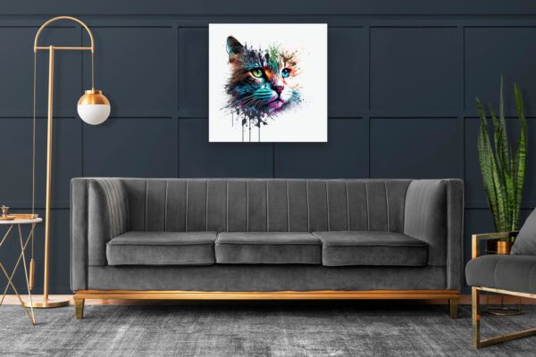 abstract cat art