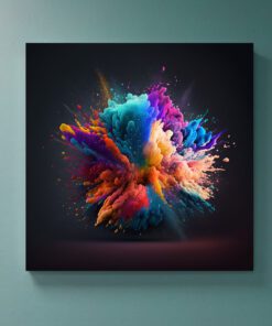 abstract colour powder explosion