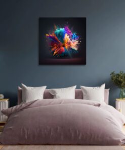 abstract colour powder explosion