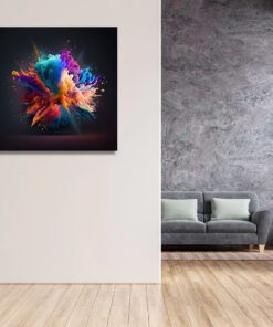 abstract colour powder explosion
