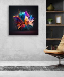 abstract colour powder explosion
