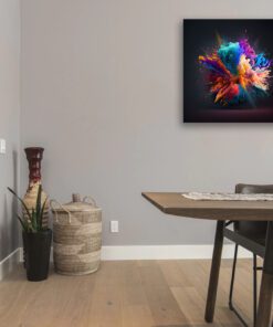 abstract colour powder explosion