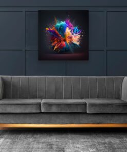 abstract colour powder explosion