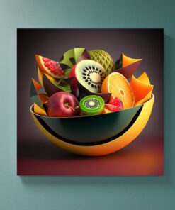 abstract fruit in a bowl
