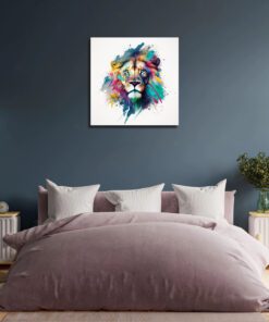 abstract lion art