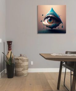 All seeing eye conceptual art piece