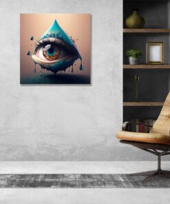 All seeing eye conceptual art piece