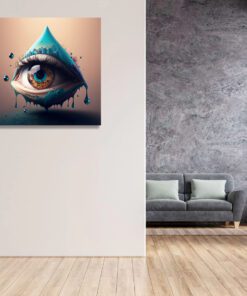 All seeing eye conceptual art piece
