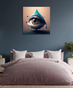 All seeing eye conceptual art piece