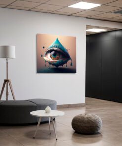 All seeing eye conceptual art piece