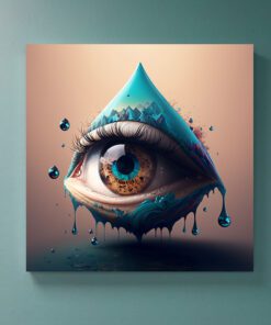 All seeing eye conceptual art piece
