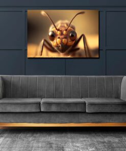 close up ant art piece