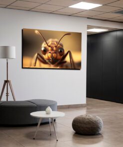 close up ant art piece