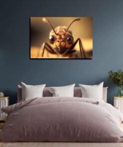 close up ant art piece