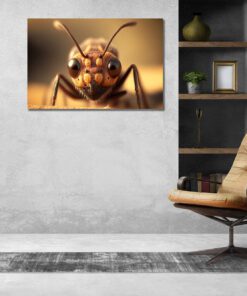 close up ant art piece