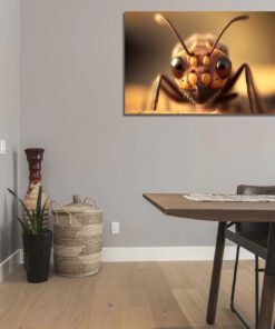 close up ant art piece