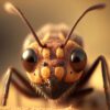 close up ant art piece