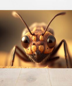 close up ant art piece