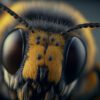 bumblebee super close up art piece