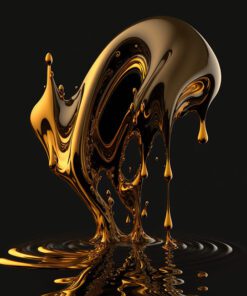 A Golden Masterpiece: Hyperrealistic Canvas Art Print