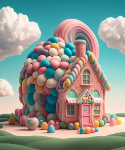 Artists Impression Cartoon Candy House