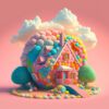Artists Impression Cartoon Candy House