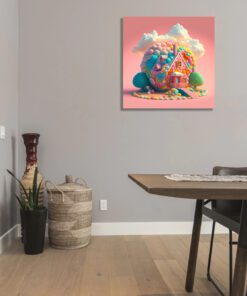 Artists Impression Cartoon Candy House
