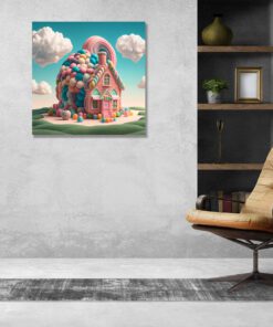 Artists Impression Cartoon Candy House