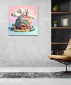 Artists Impression Cartoon Candy House