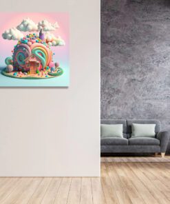 Artists Impression Cartoon Candy House