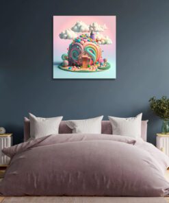 Artists Impression Cartoon Candy House