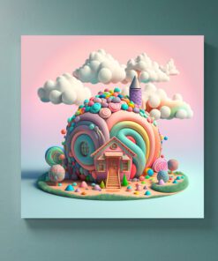Artists Impression Cartoon Candy House