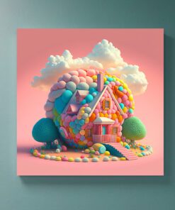 Artists Impression Cartoon Candy House