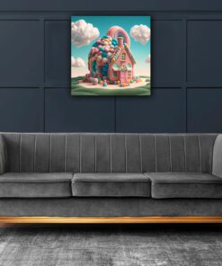 Artists Impression Cartoon Candy House
