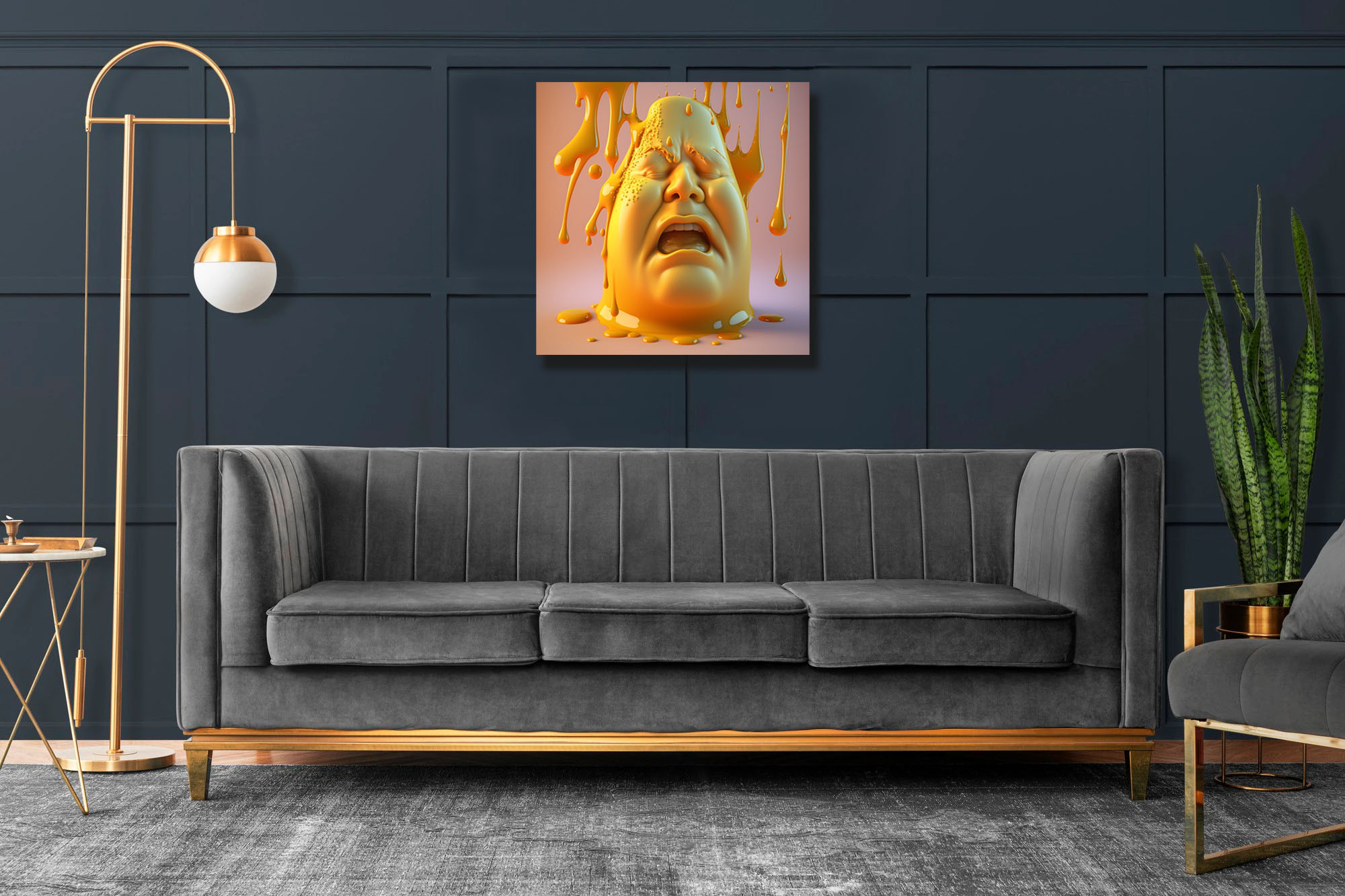 melted cheese head