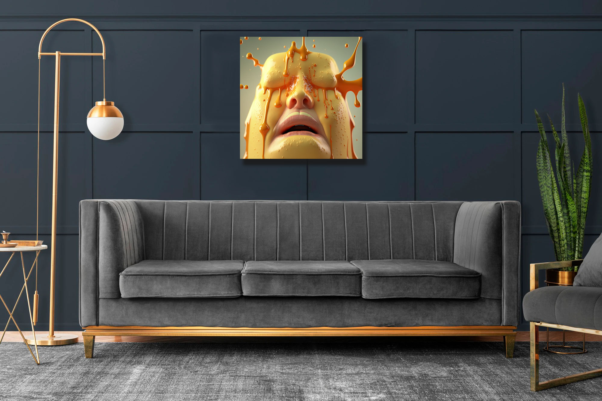 melted cheese head