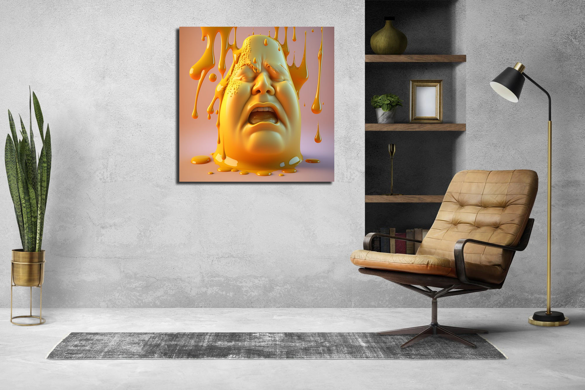 melted cheese head