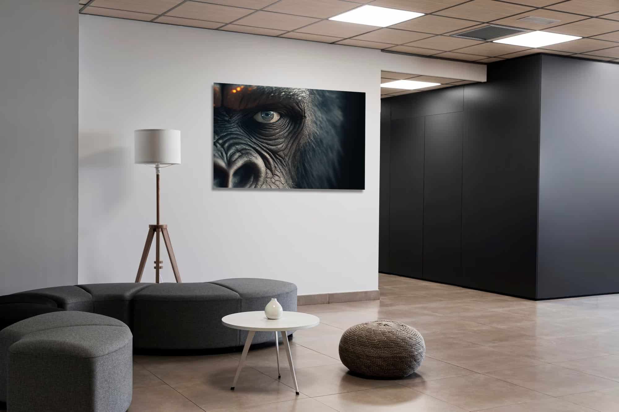 Stunning Wildlife Art: Ape Face Portrait - Image 3