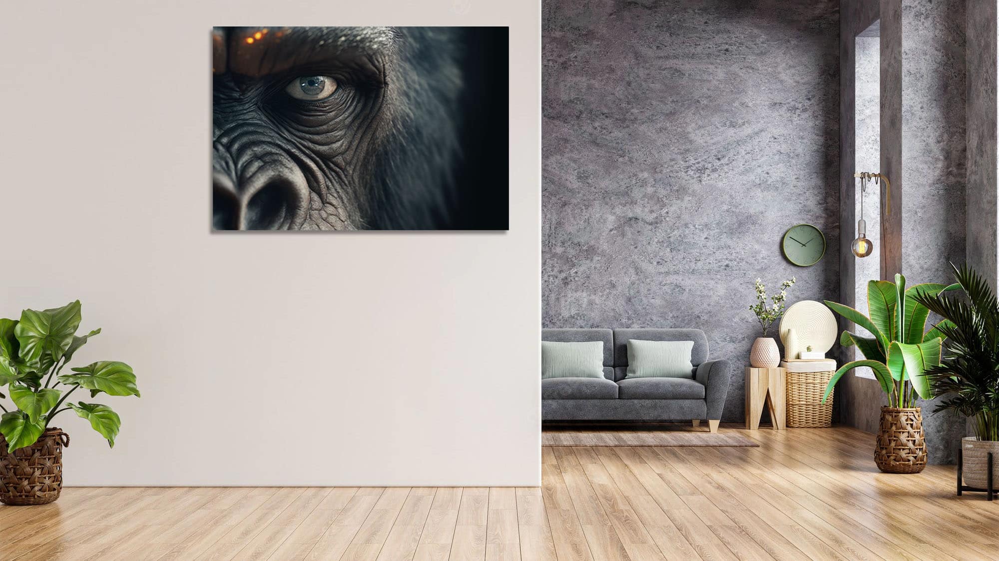 Stunning Wildlife Art: Ape Face Portrait - Image 7