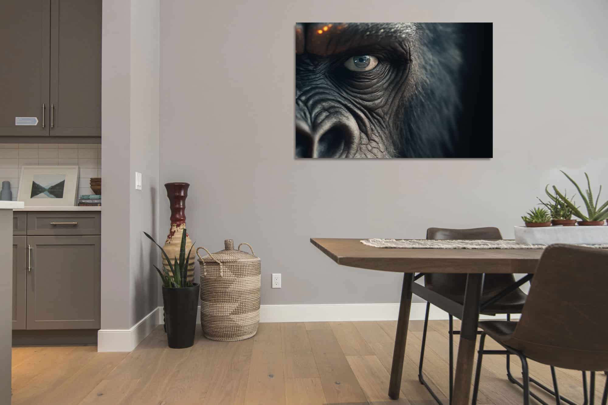 Stunning Wildlife Art: Ape Face Portrait - Image 5