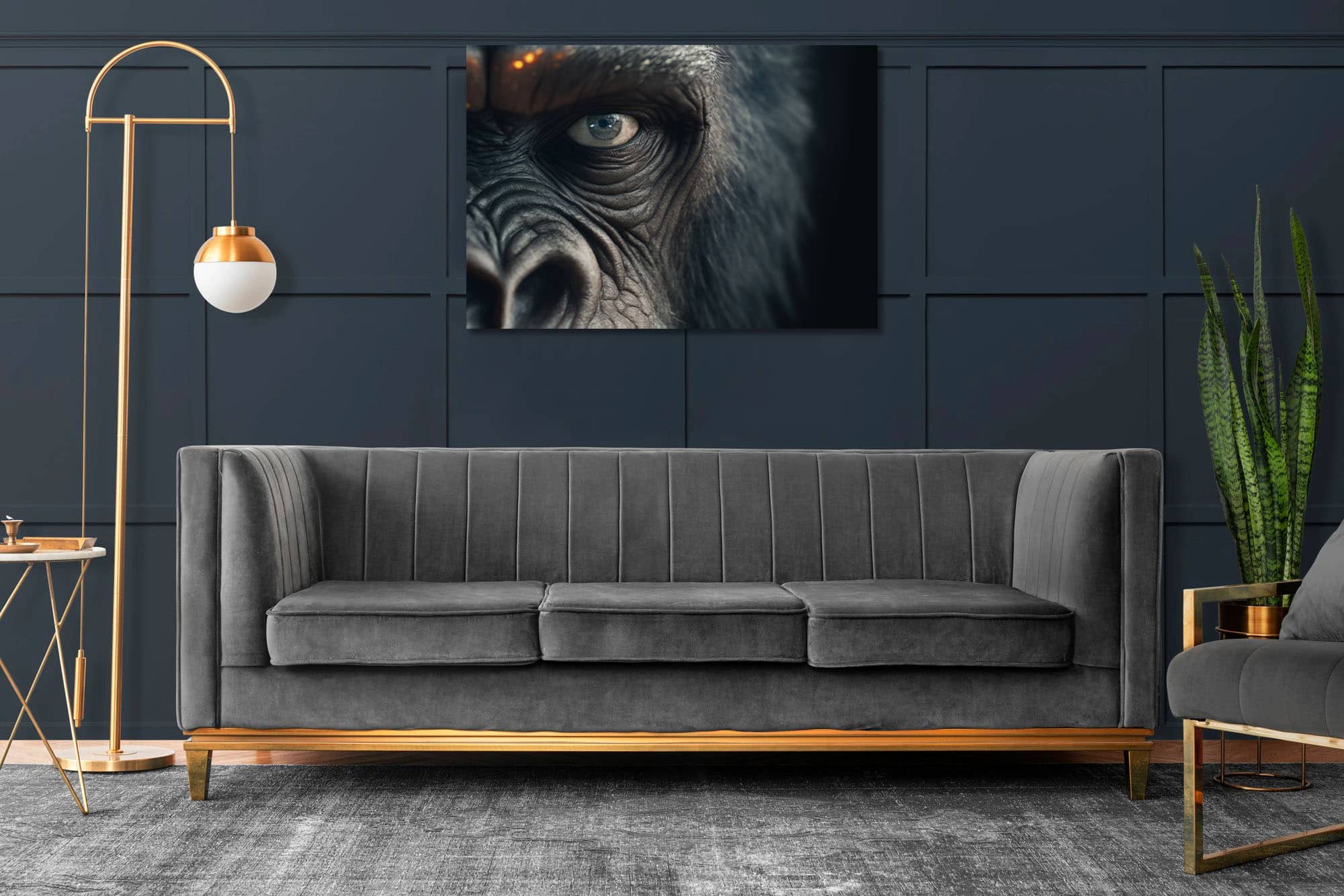 Stunning Wildlife Art: Ape Face Portrait - Image 4