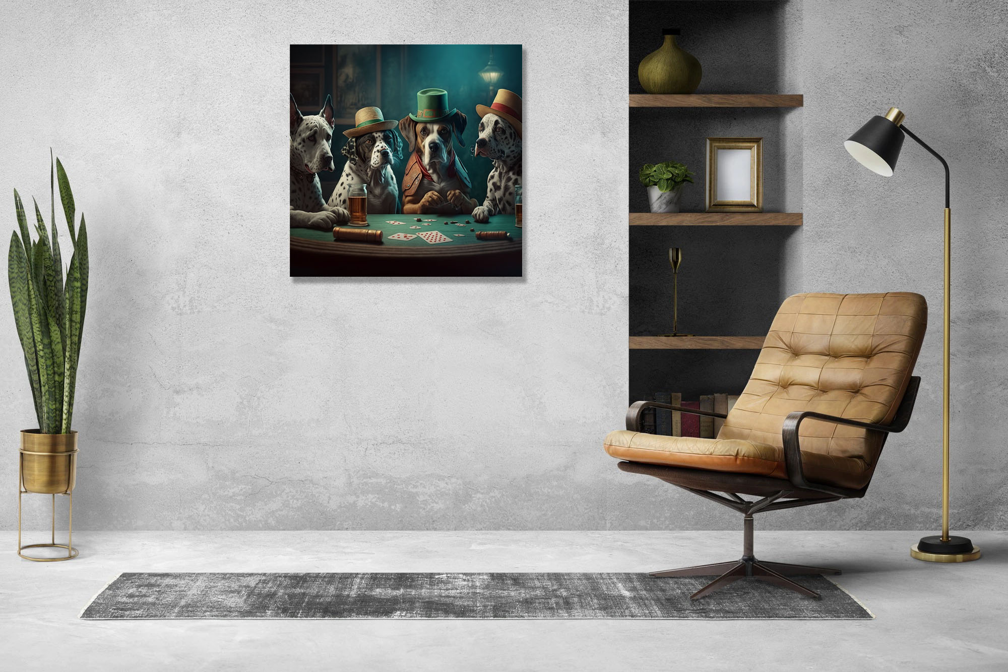 Artistic Dogs Playing Poker Print - Image 7