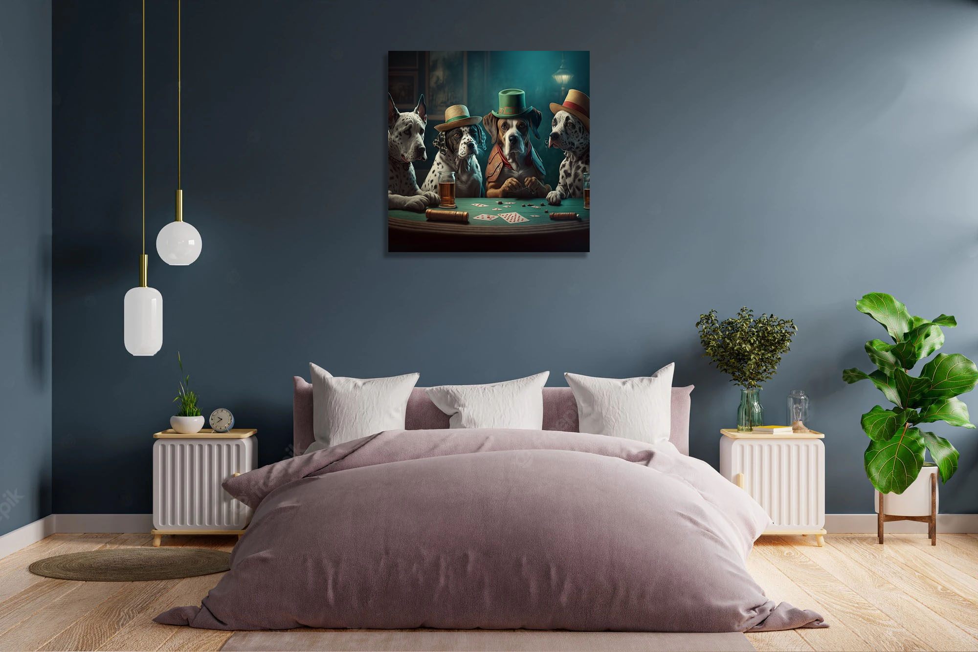 Artistic Dogs Playing Poker Print - Image 5
