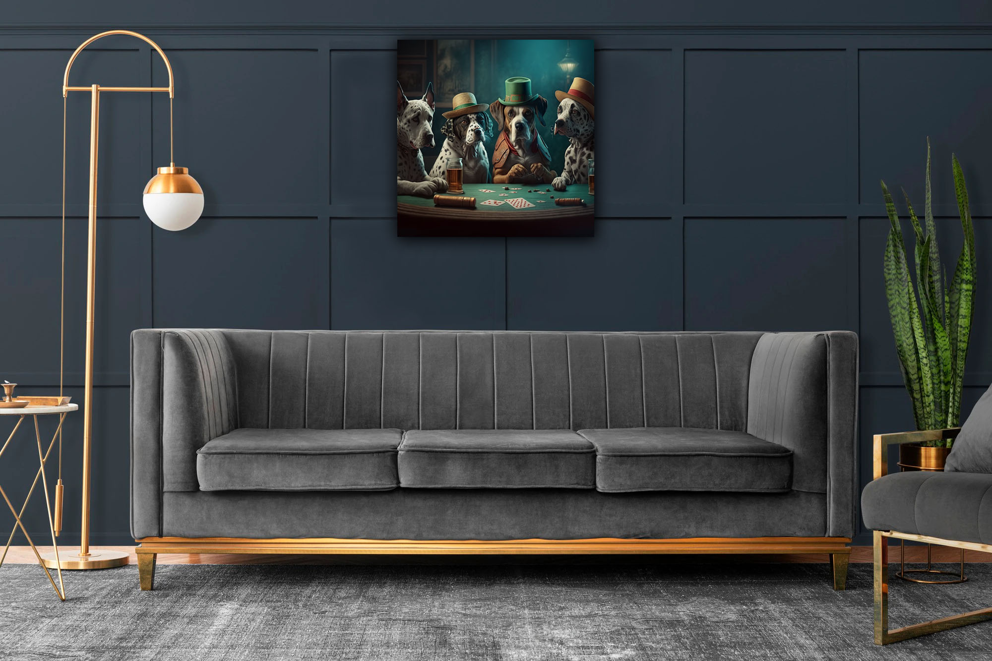 Artistic Dogs Playing Poker Print - Image 2