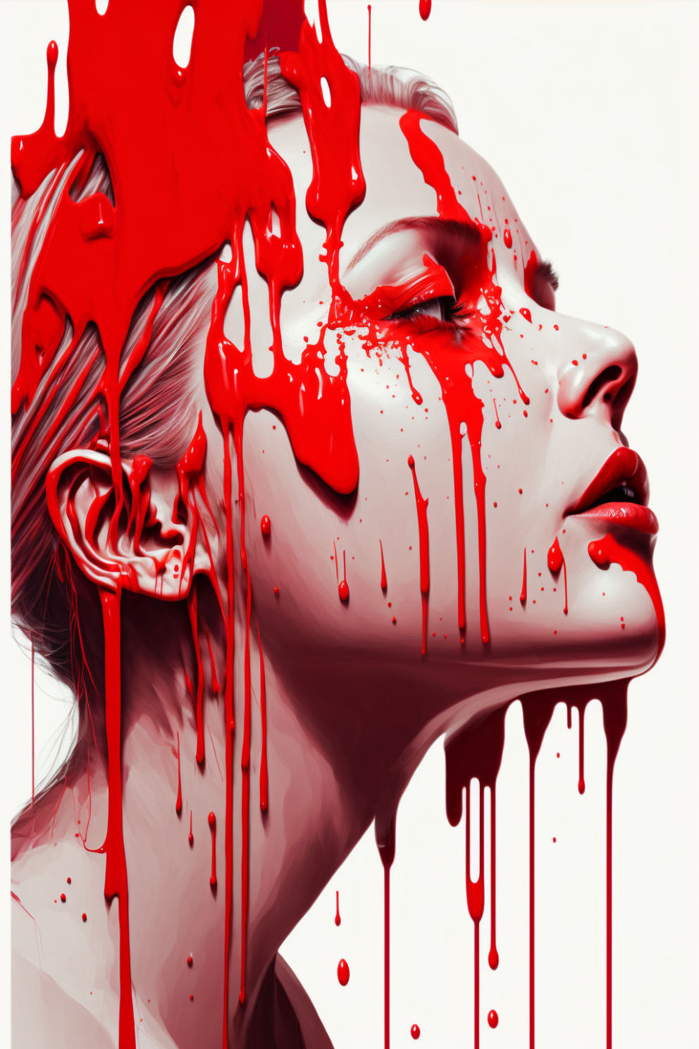 Radiant Red: The Canvas Revolution